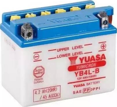 Yuasa YB4LB - Batterie de démarrage car-mod.fr